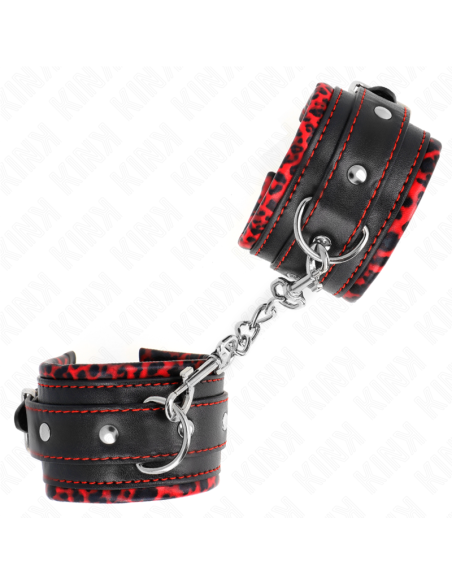 KINK MUAEQUERAS FORRADAS ROJO NEGRO AJUSTABLE 17 29 CM X 6 CM
