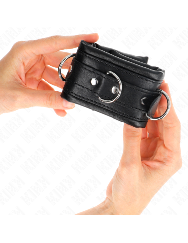 KINK MUAEQUERAS ESTILO HEAVY FORRO NEGRO AJUSTABLE 20 30 CM X 6 CM