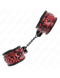 KINK MUAEQUERAS CON PATRAN DE DIAMANTES ROJO OSCURO AJUSTABLE 17 26 CM X 55 CM 2