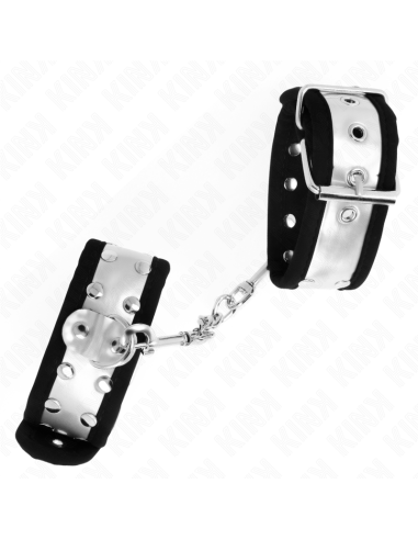 KINK MUAEQUERAS FINAS NEGRO PLATEADO 30 X 4 CM