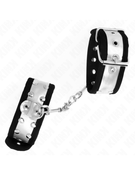 KINK MUAEQUERAS FINAS NEGRO PLATEADO 30 X 4 CM