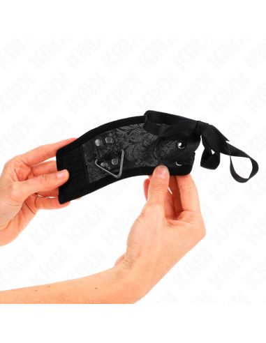 KINK MUAEQUERAS DISEAO ESCANDALO NEGRO DETALLE LAZO 245 CM X 65 CM