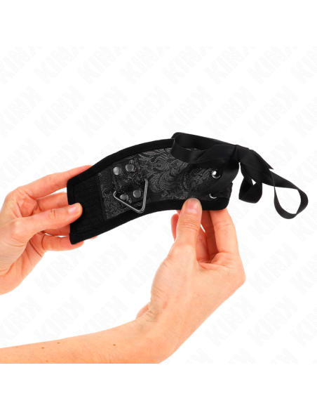 KINK MUAEQUERAS DISEAO ESCANDALO NEGRO DETALLE LAZO 245 CM X 65 CM