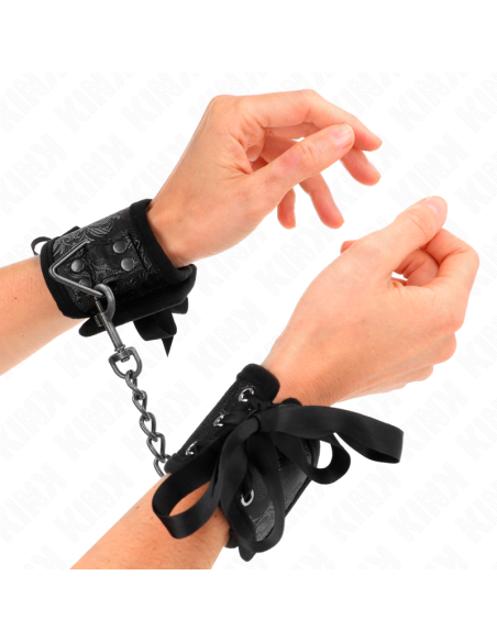 KINK MUAEQUERAS DISEAO ESCANDALO NEGRO DETALLE LAZO 245 CM X 65 CM