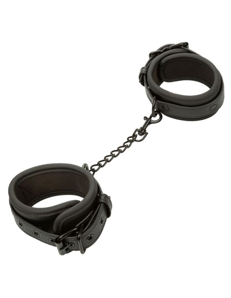 CALEXOTICS NOCTURNAL ESPOSAS DE TOBILLO CUERO AJUSTABLE NEGRO