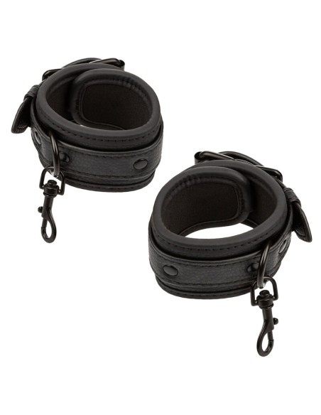 CALEXOTICS NOCTURNAL RESTRICCIONES DE CAMA CUERO AJUSTABLE NEGRO