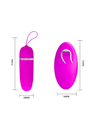 HUEVO VIBRADOR DEBBY CON MANDO PRETTY LOVE