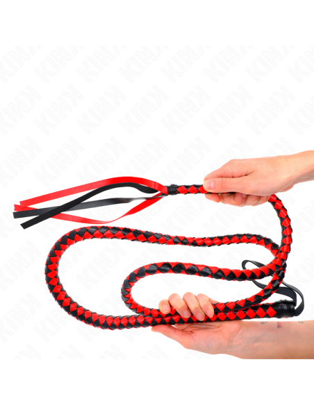 KINK LATIGO DE SERPIENTE LARGO ROJO 210 CM