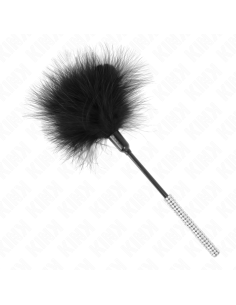 KINK PLUMAS PARA COSQUILLAS CON MANGO DE DIAMANTES DE IMITACIAN 27 CM