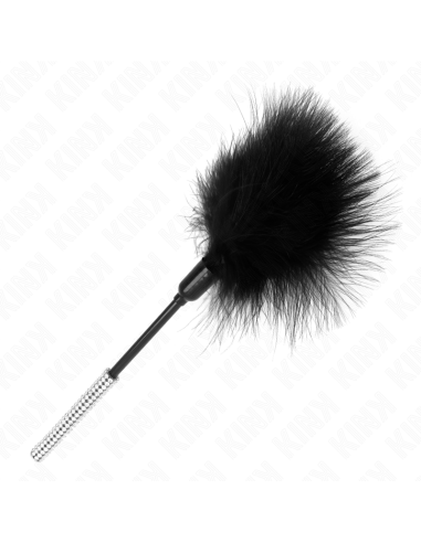 KINK PLUMAS PARA COSQUILLAS CON MANGO DE DIAMANTES DE IMITACIAN 27 CM