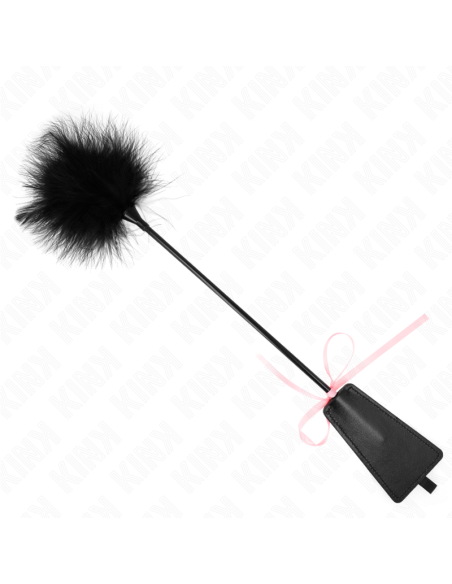 KINK PLUMAS PARA COSQUILLAS CON LAZO DE CINTA ROSA 49 CM