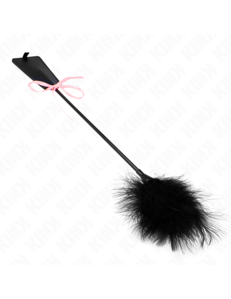 KINK PLUMAS PARA COSQUILLAS CON LAZO DE CINTA ROSA 49 CM