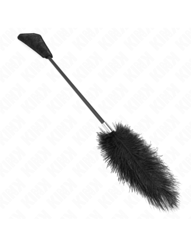 KINK PLUMAS DE AVESTRUZ PARA COSQUILLAS CON PALETA DE ENCAJE 56 CM