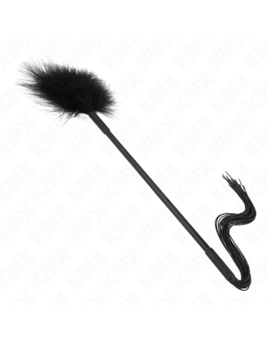 KINK LATIGO DE SILICONA CON PLUMAS PARA COSQUILLAS 47 CM