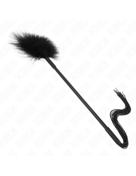 KINK LATIGO DE SILICONA CON PLUMAS PARA COSQUILLAS 47 CM