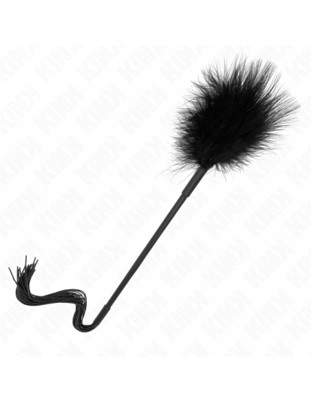 KINK LATIGO DE SILICONA CON PLUMAS PARA COSQUILLAS 47 CM