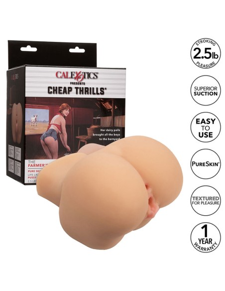 CALEXOTICS THE FARMERS DAUGHTER DOBLE MASTURBADOR REALASTICO NATURAL