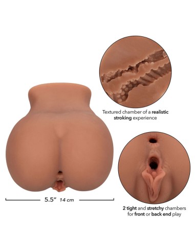 CALEXOTICS THE ROLLER BABE DOBLE MASTURBADOR REALASTICO NATURAL