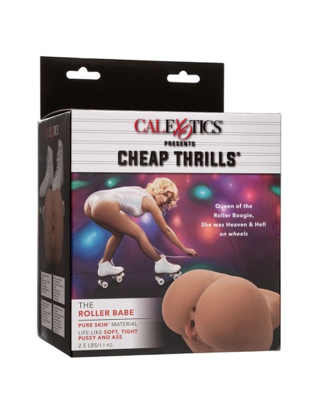 CALEXOTICS THE ROLLER BABE DOBLE MASTURBADOR REALASTICO NATURAL