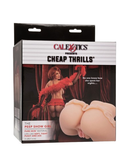 CALEXOTICS THE PEEP SHOW GIRL DOBLE MASTURBADOR REALASTICO NATURAL