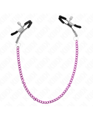 KINK PINZAS PARA PEZONES CON CADENA VIOLETA 30 CM