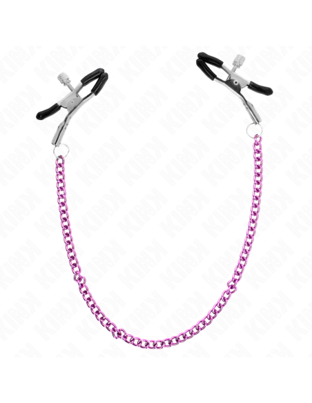 KINK PINZAS PARA PEZONES CON CADENA VIOLETA 30 CM