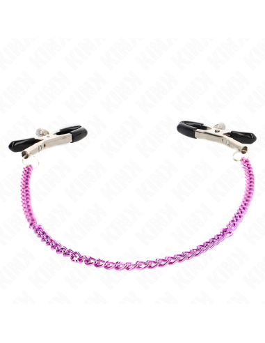 KINK PINZAS PARA PEZONES CON CADENA VIOLETA 30 CM