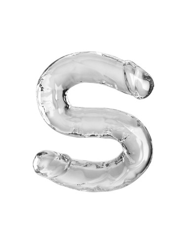 KING COCK DOUBLE TROUBLE DILDO DOBLE 46 CM TRANSPARENTE