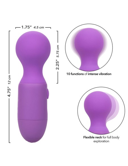 CALEXOTICS FIRST TIME MASAJEADOR RECARGABLE 10 VIBRACIONES VIOLETA