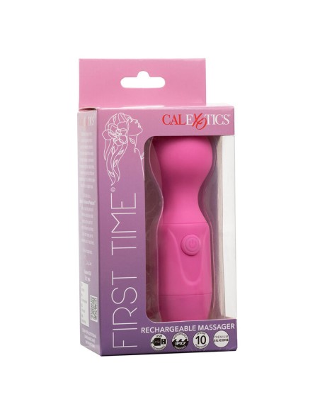 CALEXOTICS FIRST TIME MASAJEADOR RECARGABLE 10 VIBRACIONES ROSA