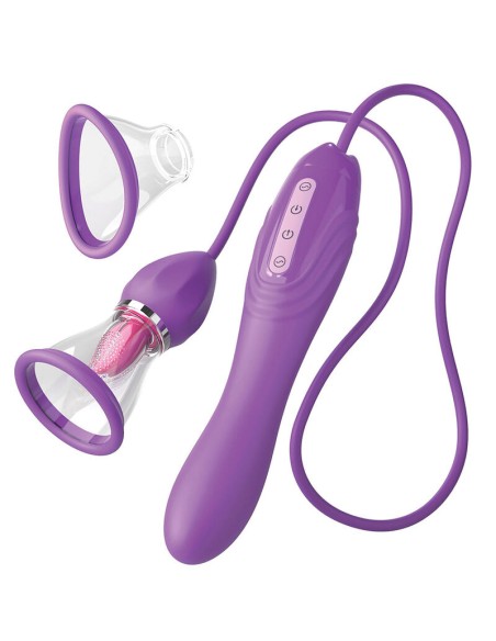 FANTASY FOR HER ULTIMATE PLEASURE MAX MANGUERA DE SUCCIAN CON LENGUA ESTIMULADORA MORADO