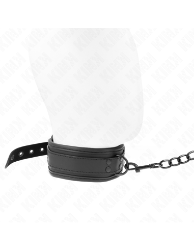 KINK COLLAR CON CORREA 78 CM BONDAGE DE NEOPRENO MODELO 1 AJUSTABLE 375 X 495 CM