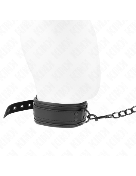 KINK COLLAR CON CORREA 78 CM BONDAGE DE NEOPRENO MODELO 1 AJUSTABLE 375 X 495 CM