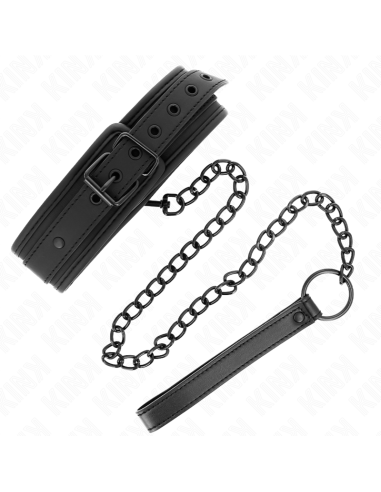 KINK COLLAR CON CORREA 78 CM BONDAGE DE NEOPRENO MODELO 1 AJUSTABLE 375 X 495 CM
