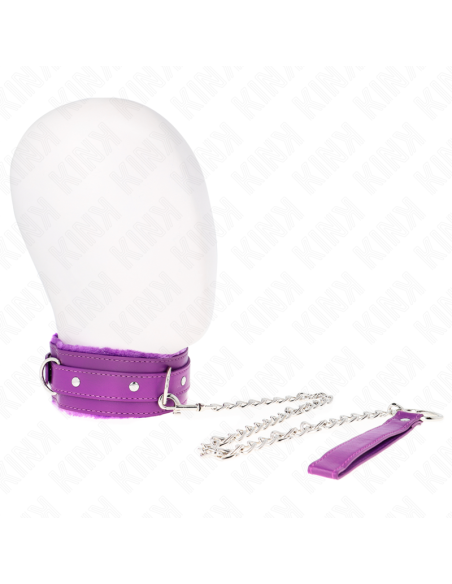 KINK COLLAR CON CORREA 65 CM CON RESTRICCIONES MORADO AJUSTABLE 36 42 CM X 55 CM