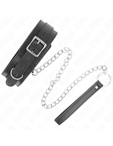 KINK COLLAR CON CORREA 65 CM NEGRO 54 X 45 CM