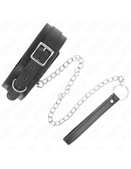 KINK COLLAR CON CORREA 65 CM NEGRO 54 X 45 CM