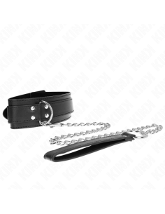 KINK COLLAR CON CORREA 65 CM HEBILLAS PLATEADAS AJUSTABLE 33 46 CM X 55 CM