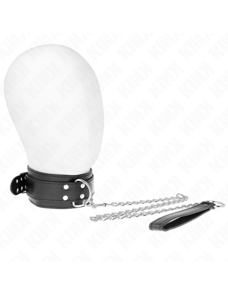 KINK COLLAR CON CORREA 65 CM HEBILLAS PLATEADAS AJUSTABLE 33 46 CM X 55 CM