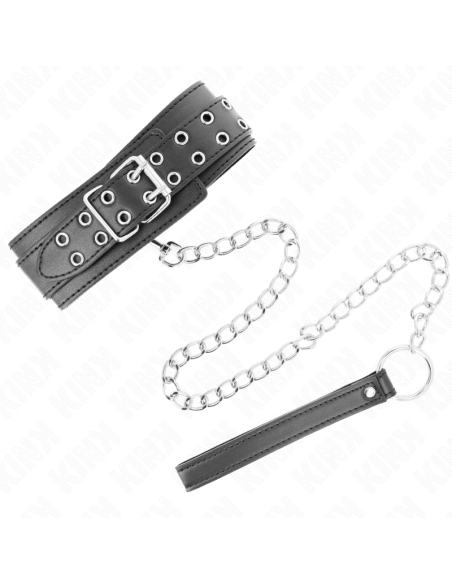 KINK COLLAR CON CORREA DE ENCAJE 75 CM MODELO SCANDAL 44 X 10 CM
