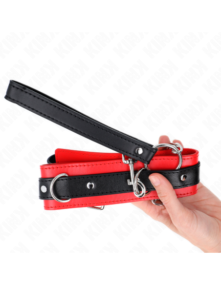 KINK COLLAR CON CORREA 65 CM MODELO BASICO MODELO 3 ROJO 53 X 5 CM