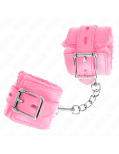 KINK MUAEQUERAS FORRADAS CON AGUJEROS CUADRADOS ROSA Y CORREA ROSA AJUSTABLE 17 29 CM X 6 CM 2