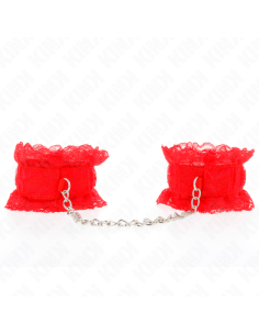 KINK MUAEQUERAS ELASTICAS DE ENCAJE ROJO
