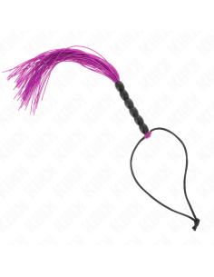 KINK MINI LATIGO DE SILICONA CON AGARRE 6 BOLAS MORADO 26 CM