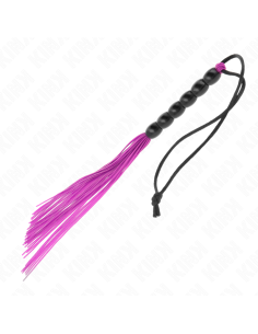 KINK MINI LATIGO DE SILICONA CON AGARRE 6 BOLAS MORADO 26 CM 2