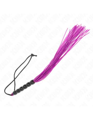 KINK MINI LATIGO DE SILICONA CON AGARRE 6 BOLAS MORADO 26 CM