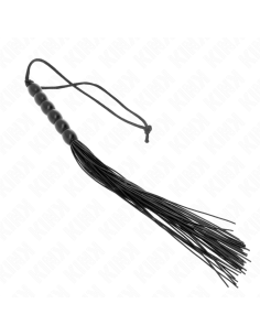 KINK MINI LATIGO DE SILICONA CON AGARRE 6 BOLAS NEGRO 26 CM 2