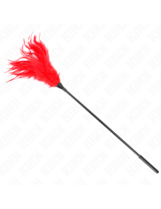 KINK PLUMAS MALTIPLES PARA COSQUILLAS ROJO 45 CM