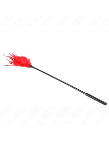 KINK PLUMAS MALTIPLES PARA COSQUILLAS ROJO 45 CM