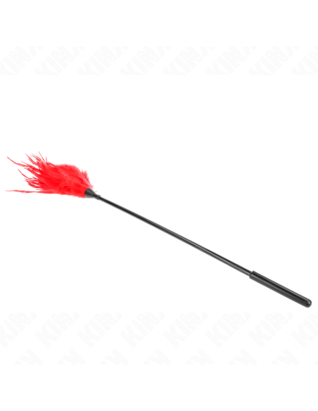 KINK PLUMAS MALTIPLES PARA COSQUILLAS ROJO 45 CM